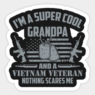 Vietnam Veteran Grandpa Sticker